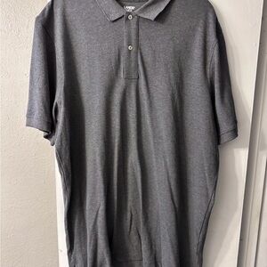 Lands' End Men's Gray Polo Shirt Size 2XLT Preppy